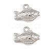 304 Stainless Steel with Crystal Rhinestone Charms RB-CBABFDA-11D-P-1