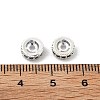 Brass Micro Pave Cubic Zirconia Beads KK-R216-10B-S01-3