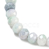 AB Color Faceted Rondelle Glass Beaded Stretch Bracelets for Women BJEW-PH01820-02-3