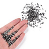 Metallic Colours Glass Bugle Beads SEED-N005-001-D01-5