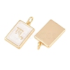 Brass Enamel Pendants KK-CBA62C2-01B-3