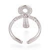 Ankh Cross 304 Stainless Steel Open Cuff Ring Components STAS-N108-60P-3