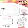 40Pcs Square PET Clear Party Favor Gift Box DIY-BC0006-41A-2