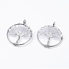Natural Quartz Crystal Pendants X-G-E419-21P-1