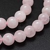 Pink Color Natural Madagascar Rose Quartz Beads Strands G-K285-33-6mm-01-3