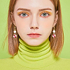 72Pcs 6 Colors Alloy Enamel Pendants ENAM-SC0008-08-6