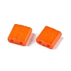 2-Hole Baking Paint Glass Seed Beads SEED-S023-17C-27-2