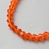 Transparent Glass Beads Strands GLAA-TAC0008-11B-1-1