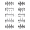 10 Sets 2 Styles 304 Stainless Steel Slide Lock Clasps STAS-ME0003-55-1