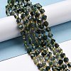 Natural Moss Agate Beads Strands G-P463-10-2