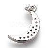 Brass Micro Pave Cubic Zirconia Charms ZIRC-E152-27P-RS-2