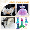 10 Yards Mermaid Color Polyester Pleated Lace Trim Ribbon DIY-WH0419-43C-5