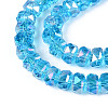 Electroplate Glass Beads Strands EGLA-T021-20G-3