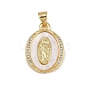 Brass Micro Pave Cubic Zirconia Pendants KK-D376-07G-1