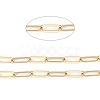 3.28 Feet Ion Plating(IP) 304 Stainless Steel Paperclip Chains X-STAS-K209-07G-2