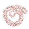 Transparent Electroplate Glass Beads Strands EGLA-N002-34C-B06-2