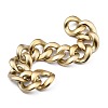 Handmade Spray Painted CCB Plastic Curb Chains AJEW-JB00737-2