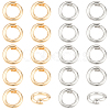 20Pcs 2 Colors Brass Locking Jump Rings KK-BBC0023-07C-7
