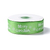 25 Yards Christmas Theme Printed Polyester Ribbon OCOR-C004-02B-2