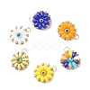 Glass & Lampwork Beaded Pendants PALLOY-JF01368-1
