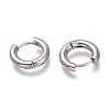 Tarnish Resistant 201 Stainless Steel Huggie Hoop Earrings EJEW-O095-05-01-2