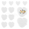 6Bags Polyester Blank Embroidery Sew on Cloth Patches PATC-PH0001-86C-1