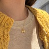 Bowknot 925 Sterling Silver Pendant Necklaces for Women NJEW-F338-04G-3