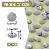 100Pcs 1-Hole Aluminum Buttons DIY-NB0007-77A-2