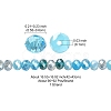 Electroplate Glass Beads Strands EGLA-YW0002-D05-4