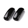 Natural Obsidian Connector Charms G-D460-02I-3