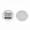Non-Tarnish 201 Stainless Steel Pendants STAS-T064-38P-26-1