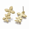 Smooth Surface Alloy Stud Earring Findings X-PALLOY-T064-45MG-2