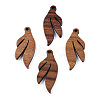 Natural Walnut Wood Pendants LS-X-WOOD-T023-19-3