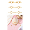 6 Sets Brass Micro Pave Cubic Zirconia Fold Over Clasps KK-CA0002-73-9