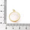 Brass Micro Pave Clear Cubic Zirconia Pendants CU-CBA03AF-04A-G-3