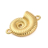 Rack Plating Brass Shell Shape Connector Charms KK-Z070-14G-2