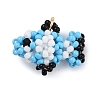Seed Beads Beaded Charms PALLOY-MZ00382-2