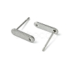 10Pcs 201 Stainless Steel Stud Earring Findings with Hole EJEW-FS0001-14D-2