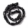 Natural Black Tourmaline Beads Strands G-F719-19-2