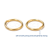 Brass Open Jump Rings KK-M165-10mm-01G-RS-3