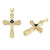 Brass Micro Pave Cubic Zirconia Pendants KK-N227-86D-3