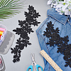 Polyester Lace Flower Cloth Patches AJEW-WH0816-089-4