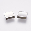 Tarnish Resistant 304 Stainless Steel Magnetic Clasps with Glue-in Ends STAS-G136-02P-4