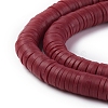Flat Round Handmade Polymer Clay Beads CLAY-R067-6.0mm-29-2