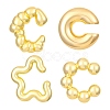 4Pcs Adjustable CCB Plastic Cuff Earrings EJEW-V006-02G-1