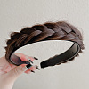 Fashion Style Plastic Wig Braided Hair Bands OHAR-PW0001-176D-1