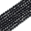 Natural Black Spinel Beads Strands X-G-S152-01-3mm-1