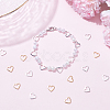 50Pcs 2 Colorsc Brass Linking Rings KK-UN0005-67-2