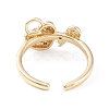 Brass Micro Pave Clear Cubic Zirconia Cuff Rings RJEW-F102-05G-3