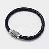 Mixed Braided Leather Cord Bracelets BJEW-I199-M-2